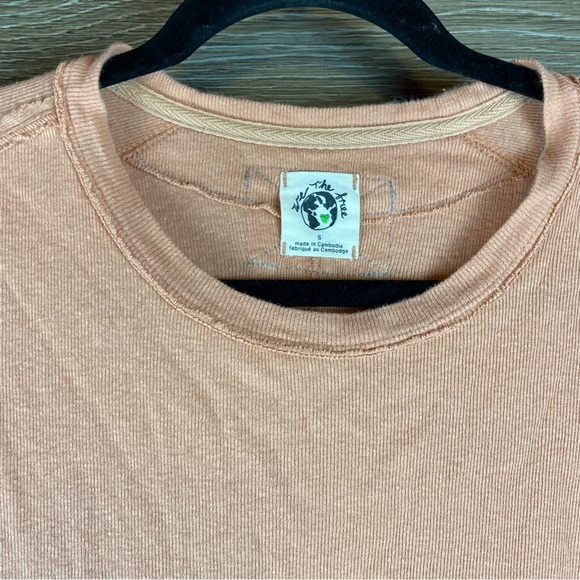 We the Free Free People BF Linen Tee Size Small - Picture 5 of 10